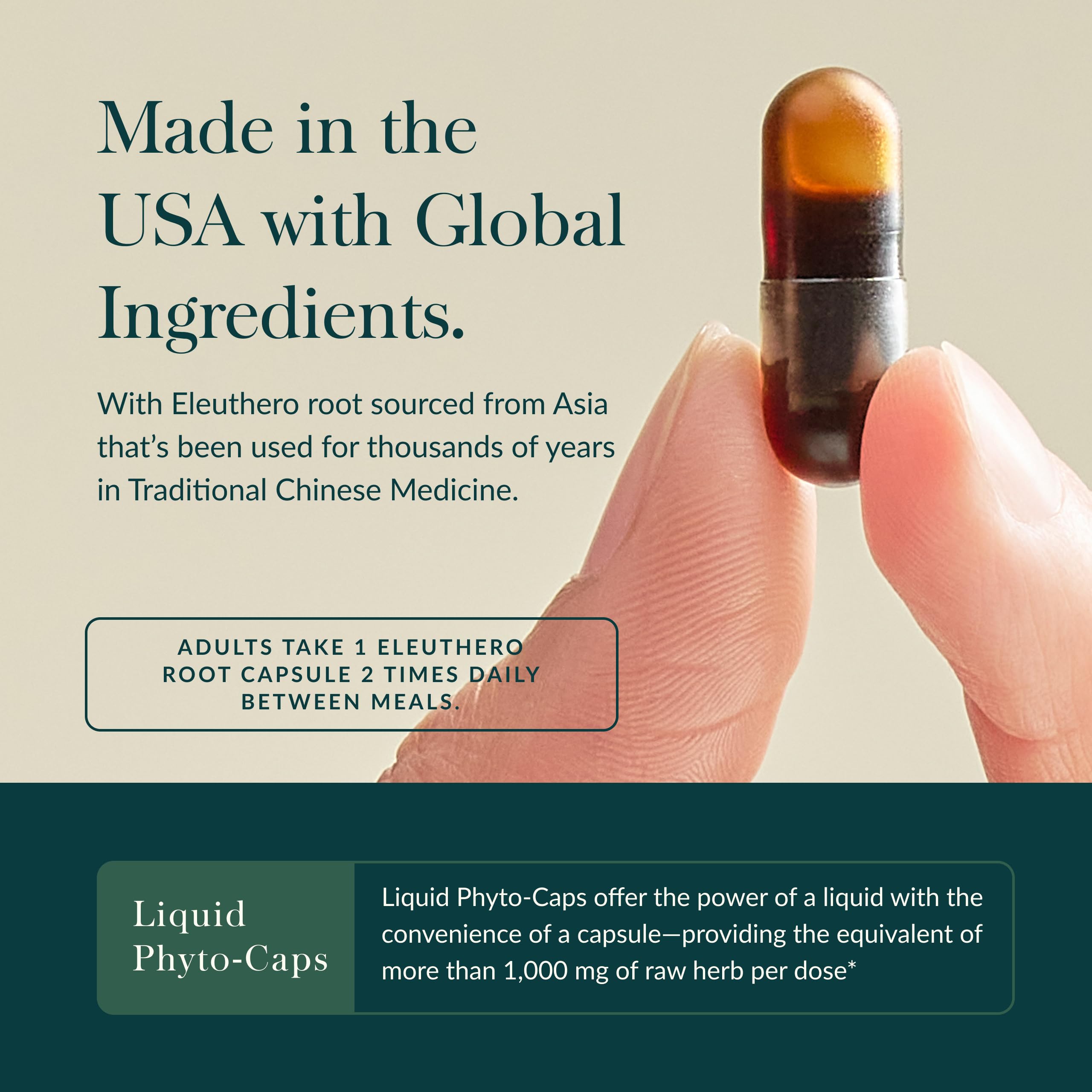 Gaia Herbs Eleuthero Root - Energy, Stamina & Mental Endurance Support* - Eleuthero Root (Siberian Ginseng) Adaptogen Herbal Supplement - 60 Vegan Liquid Phyto-Capsules (60 Servings) - Image 4