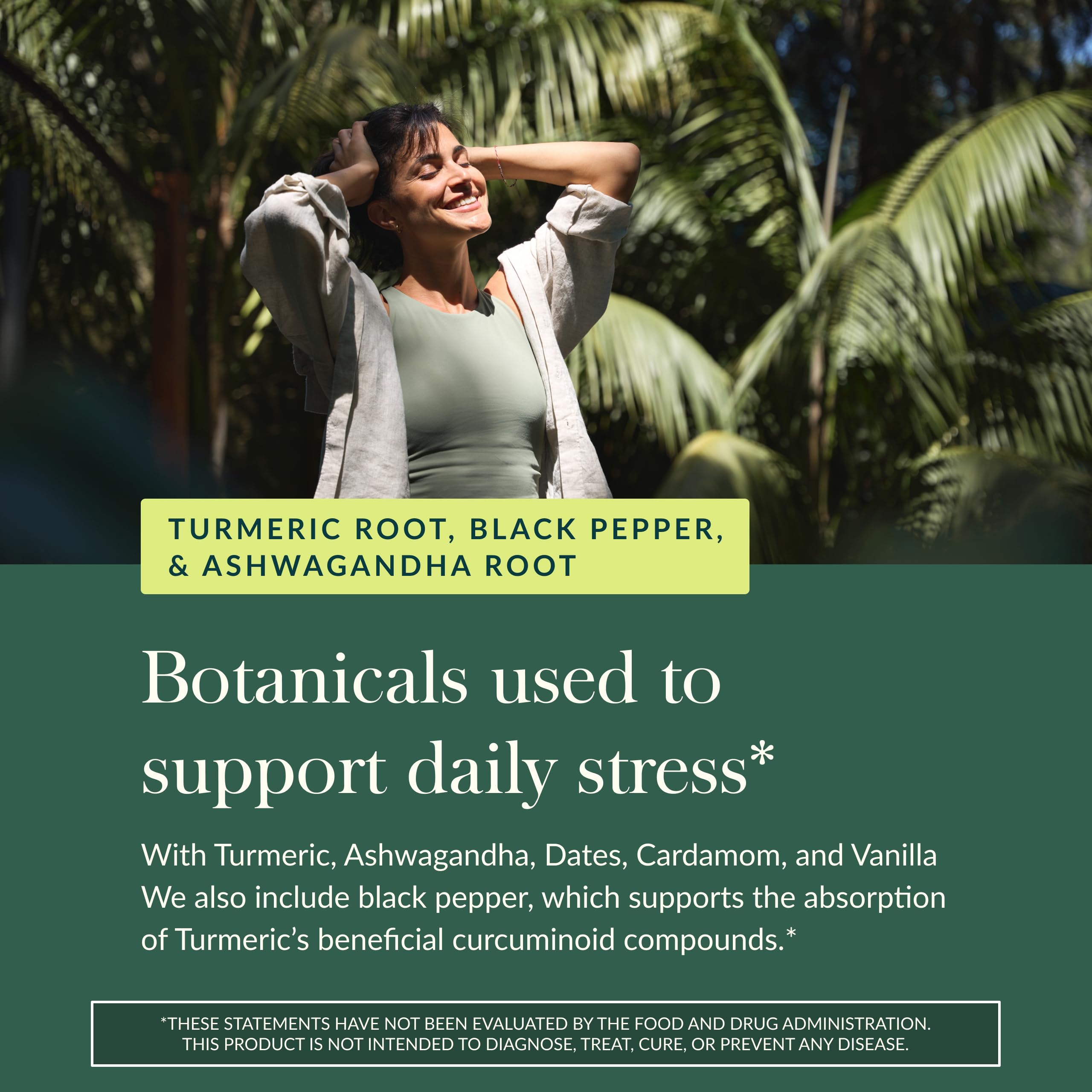 Gaia Herbs Golden Milk - Traditional Relaxation Support Supplement Powder with Organic Turmeric, Black Pepper, Ashwagandha, Cardamom & More for an Ayurvedic Cup of Calm* - 4.3 Oz (About 35 Servings) - Image 5