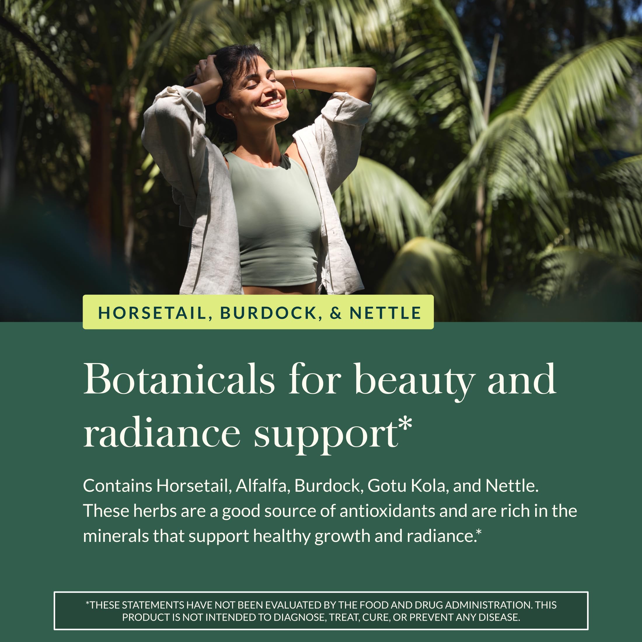 Gaia Herbs Hair, Skin & Nails - Supplement to Support Healthy Skin, Hair & Nail Health* - Astaxanthin, Horsetail, Gotu Kola & Burdock - 60 Vegan Liquid Phyto-Capsules (30 Servings) - Image 5