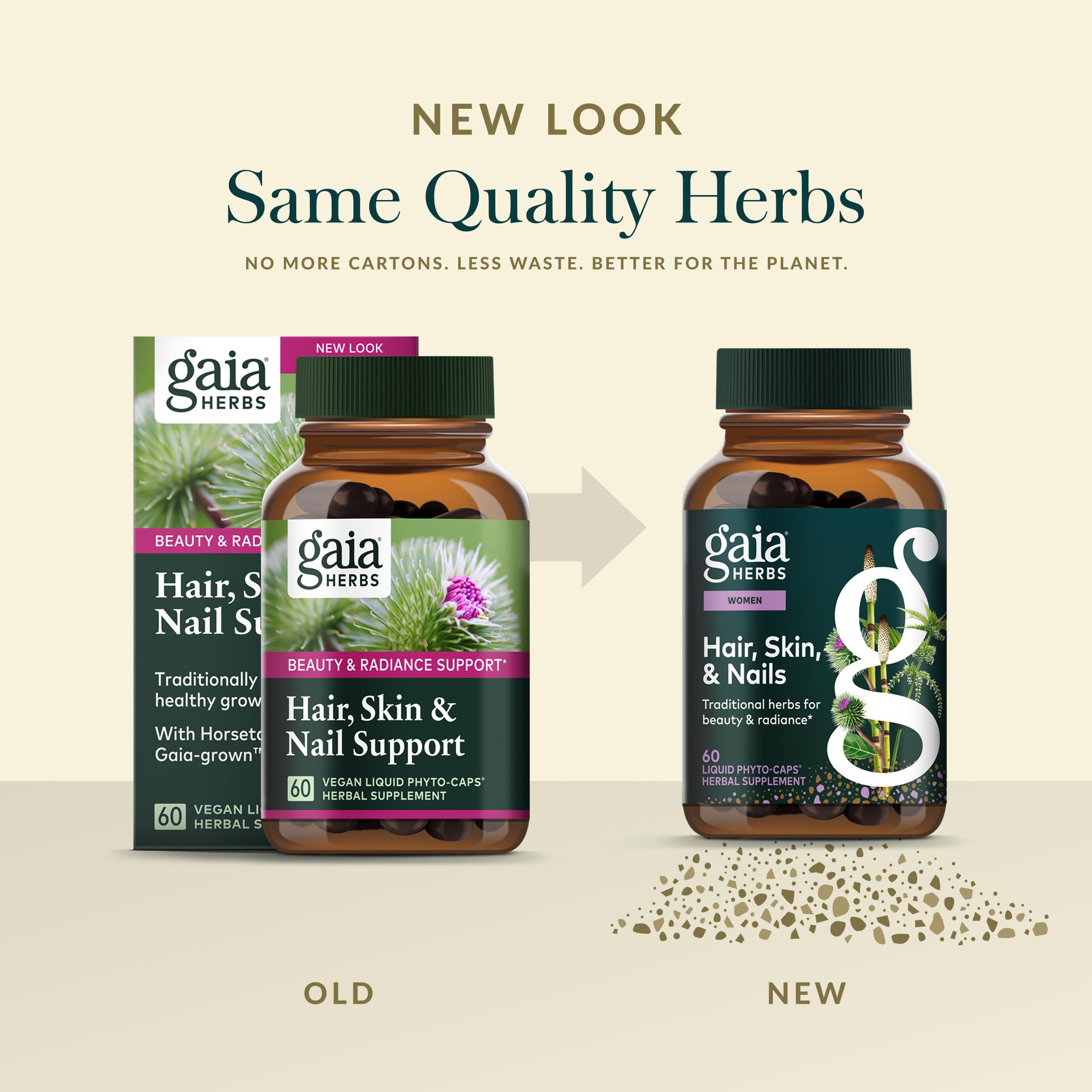 Gaia Herbs Hair, Skin & Nails - Supplement to Support Healthy Skin, Hair & Nail Health* - Astaxanthin, Horsetail, Gotu Kola & Burdock - 60 Vegan Liquid Phyto-Capsules (30 Servings) - Image 6