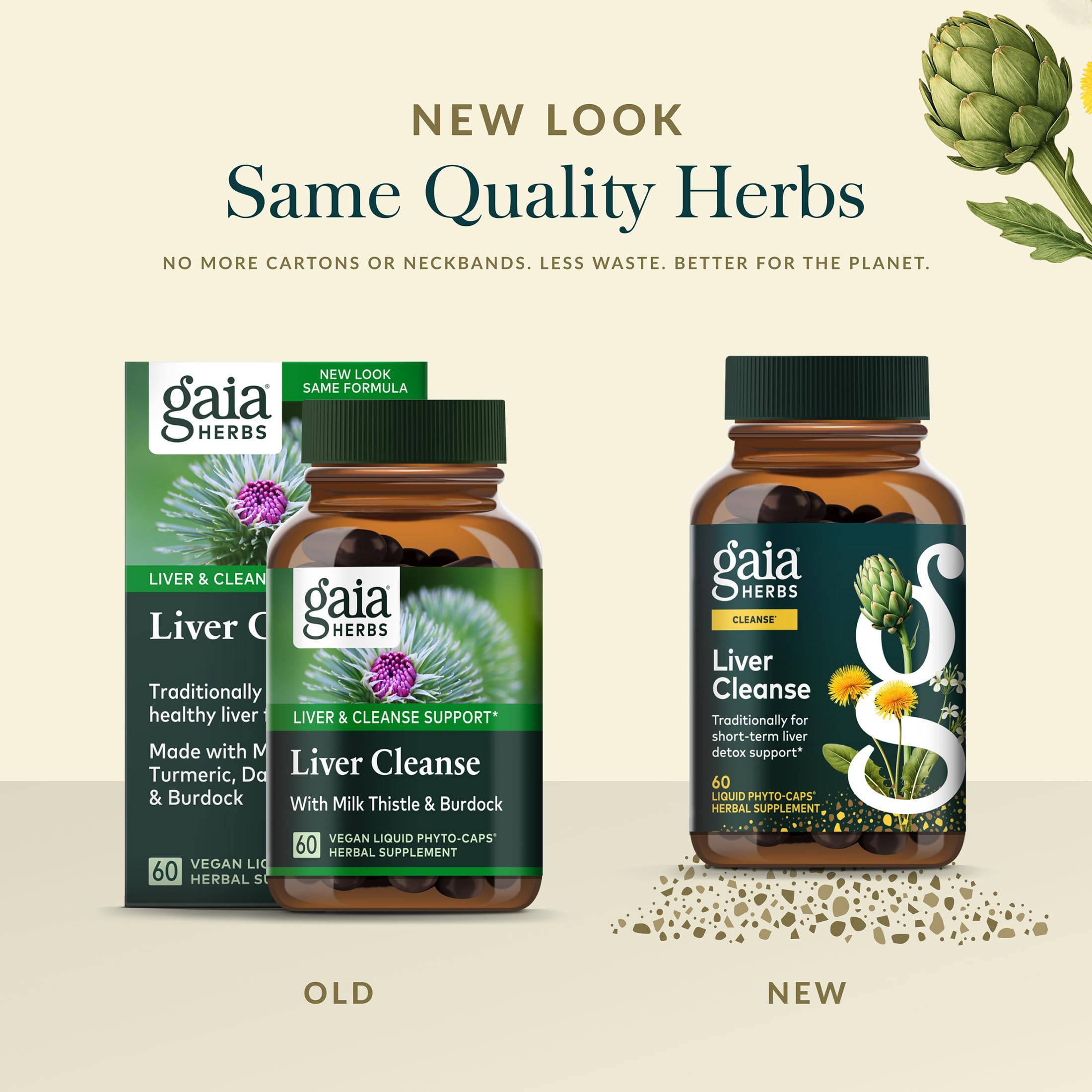 Gaia Herbs Liver Cleanse - Liver Health Support Herbal Supplement with Milk Thistle, Burdock, Turmeric, Dandelion & More* - 60 Vegan Liquid Phyto-Caps (30 Servings) - Image 6