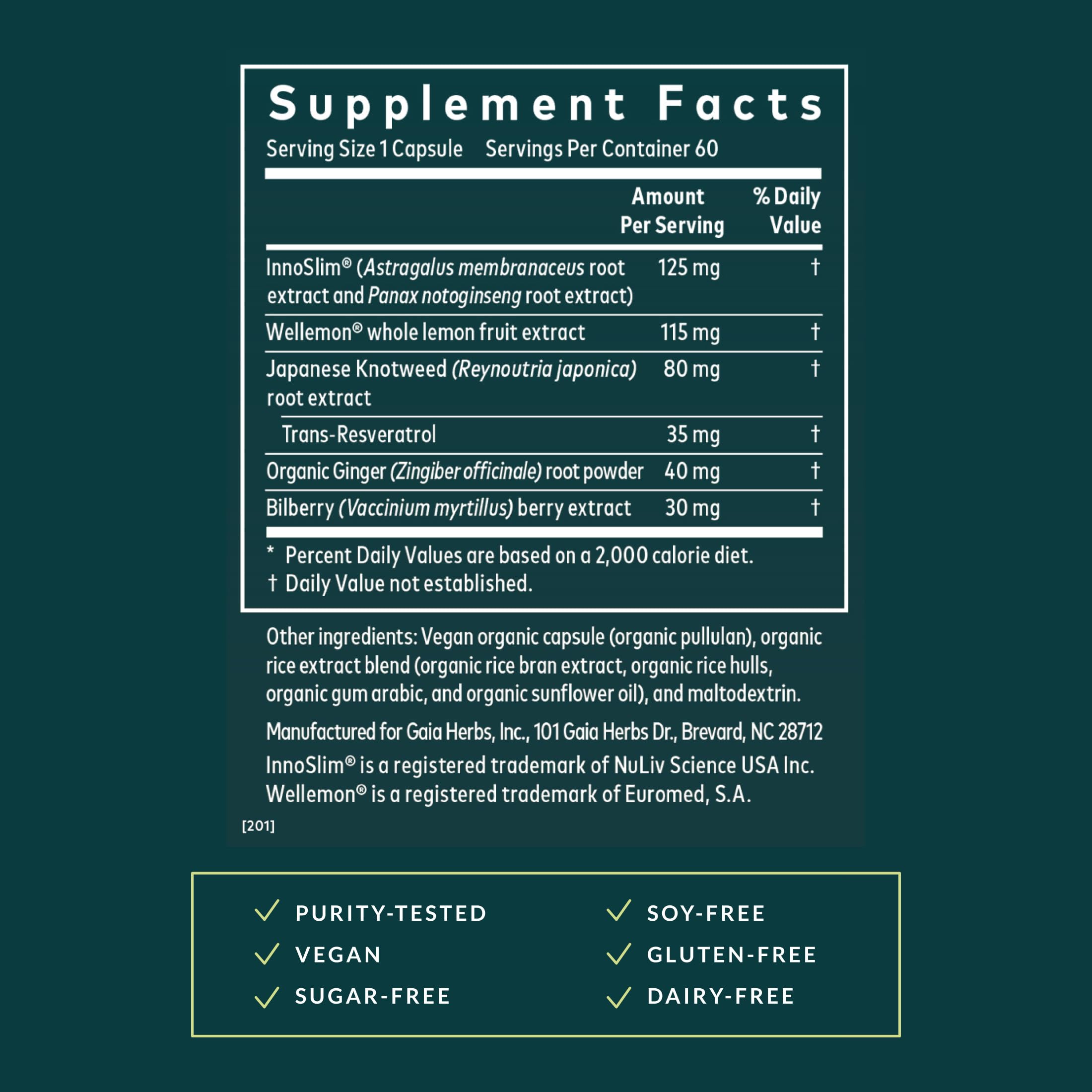 Gaia Herbs Metabolic Activator - AMPK Pathway Support with Clinically Researched Ingredients* - 60 Vegan Capsules (60 Servings) - Image 3