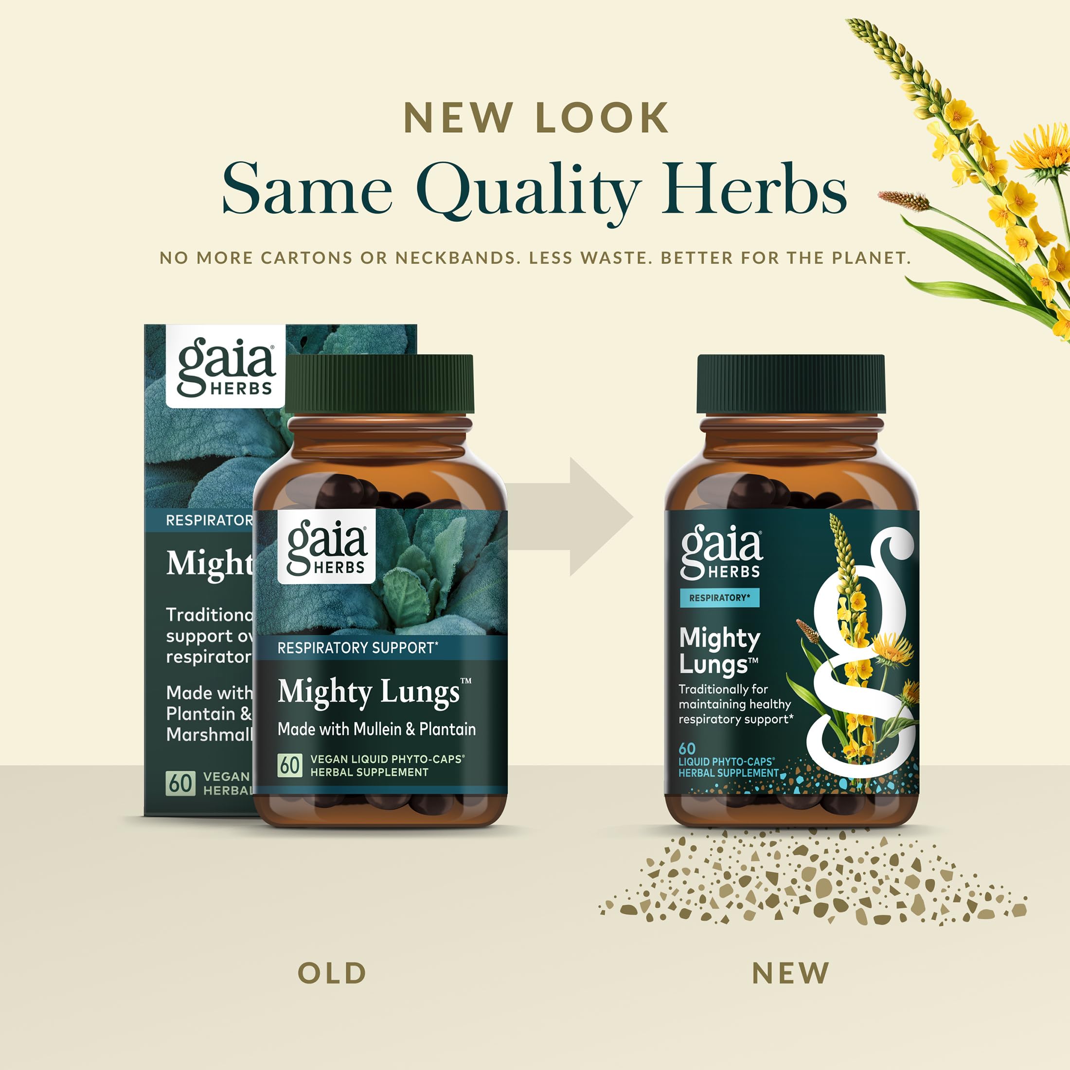 Gaia Herbs Mighty Lungs - Lung Support Supplement with Herbs Traditionally Used to Help Maintain Respiratory Health* - 60 Vegan Liquid Phyto-Caps (60 Servings) - Image 6