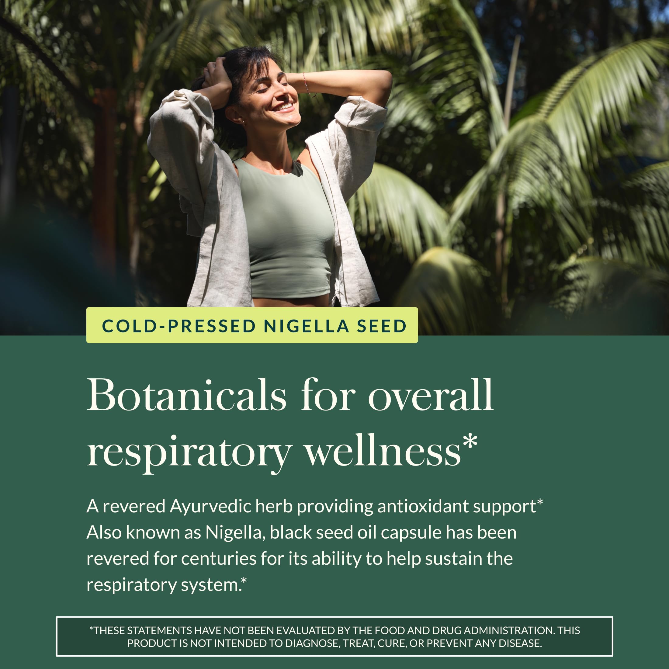 Gaia Herbs Black Seed Oil - Cold-Pressed Capsules with Nigella Seed Traditionally Used for Lung, Respiratory & Antioxidant Support* - Herbal Supplement - 60 Vegan Liquid Phyto-Caps (30 Servings) - Image 5