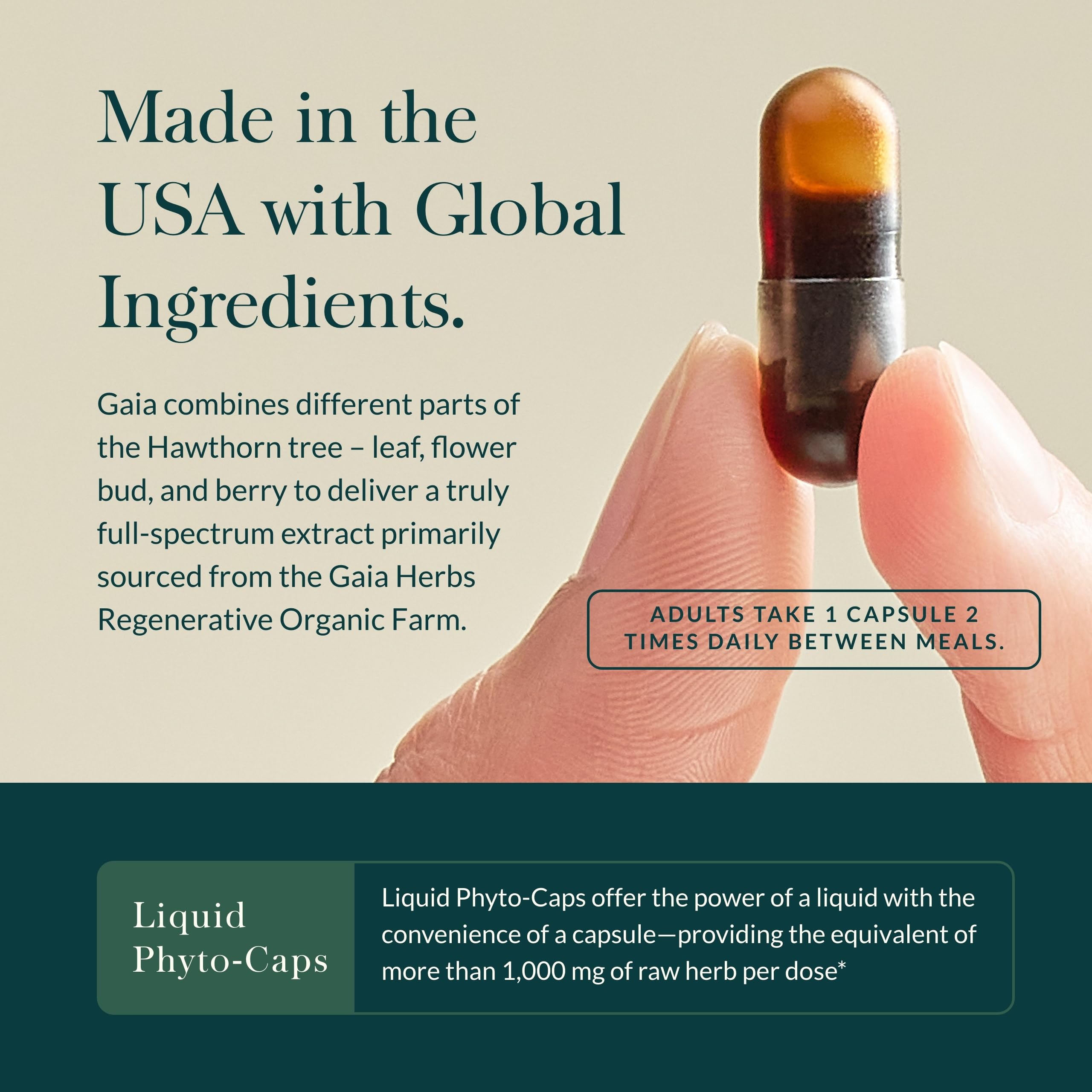 Gaia Herbs Period Cycle Serenity - with Clinically Studied Saffron to Support a Positive Mood* - 60 Vegan Liquid Phyto-Caps (60 Servings) - Image 4