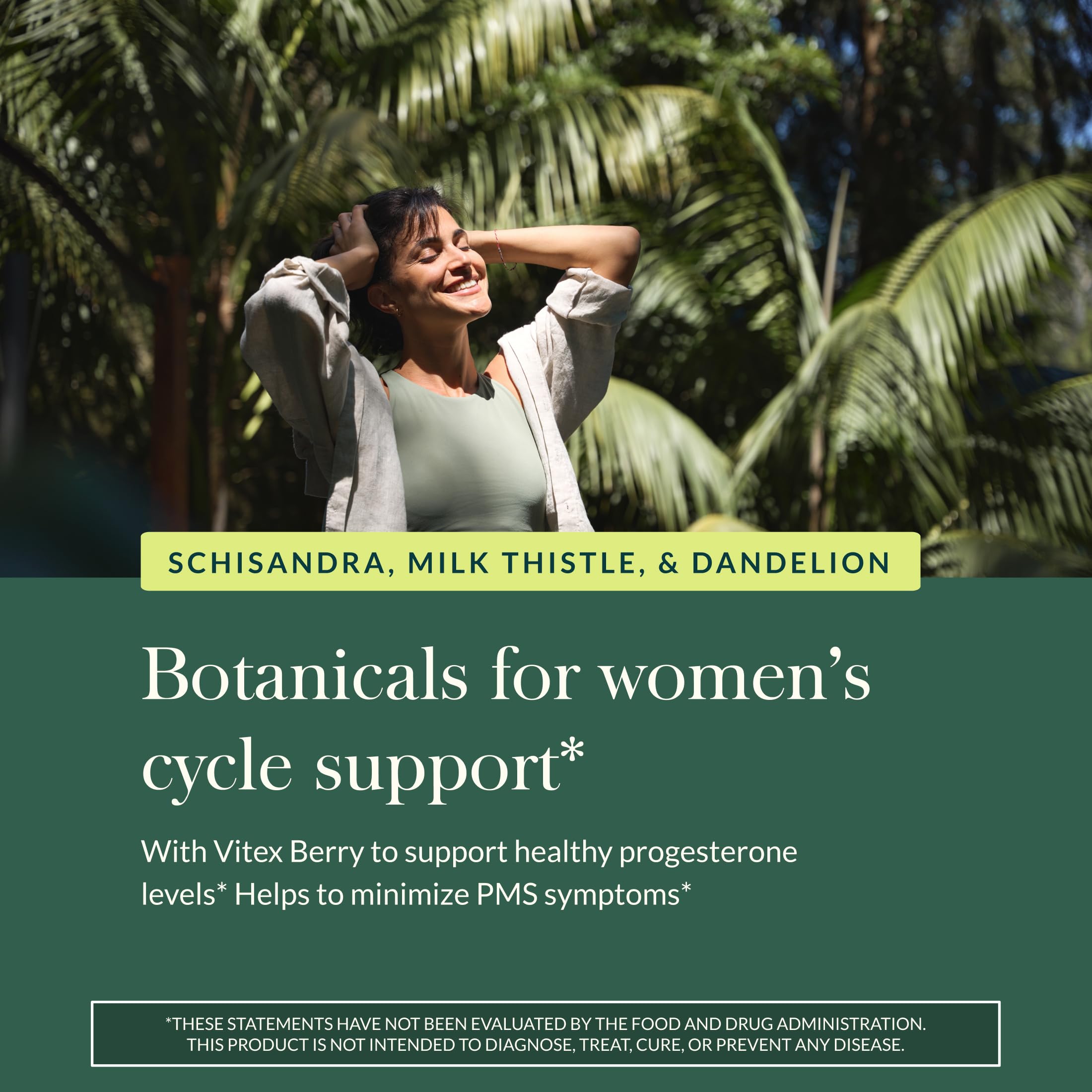 Gaia Herbs Period Cycle Support - Supports Hormone Balance & PMS Relief* - Herbal Supplement with Vitex Berry & Schisandra - Free from Gluten, Dairy & Soy - 60 Vegan Liquid Phyto-Caps (30 Servings) - Image 5