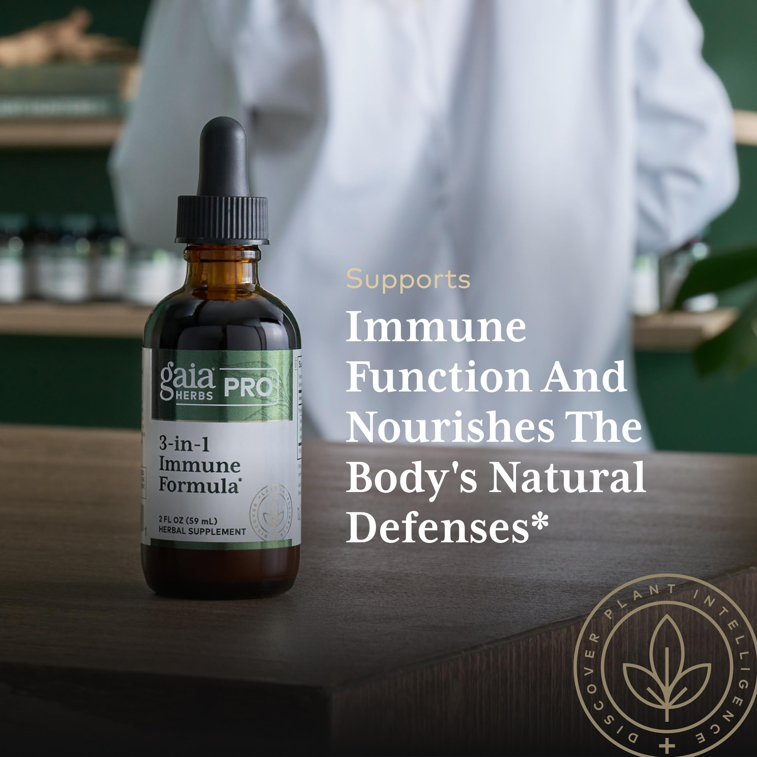 GAIA HERBS PRO 3-in-1 Immune Formula - Immune System Support Supplement* - Liquid Supplement with Astragalus Root & Schisandra Berry - 2 Fl OZ (44 Servings) - Image 5