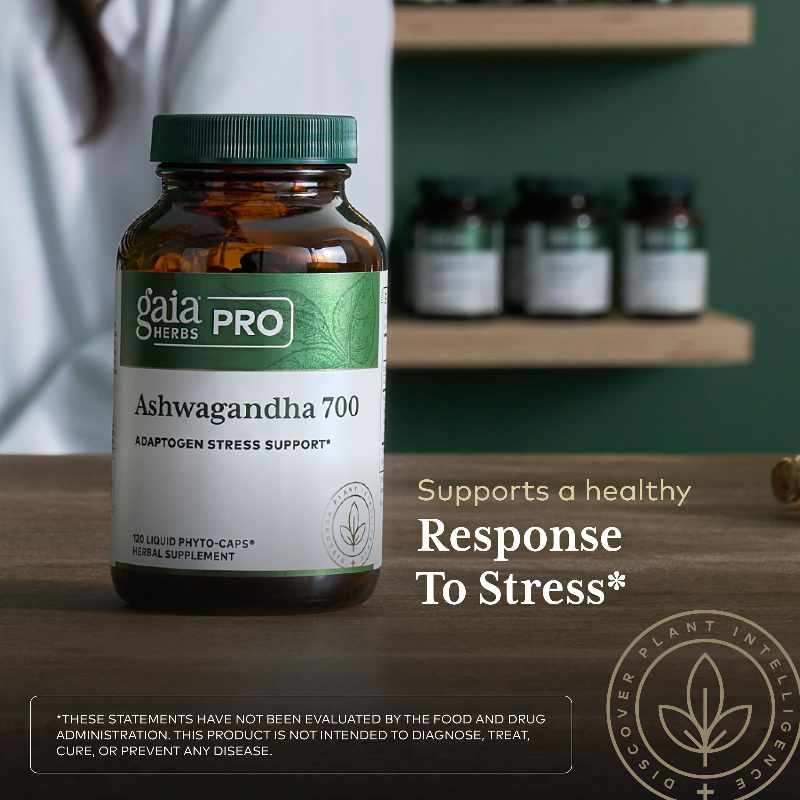 GAIA HERBS PRO Ashwagandha 700 - Healthy Immune Support Supplement* - Single-Herb Formula with Organic Ashwagandha - Vegan, Gluten-Free, Soy-Free - 120 Liquid Phyto-Caps (60 Servings) - Image 5