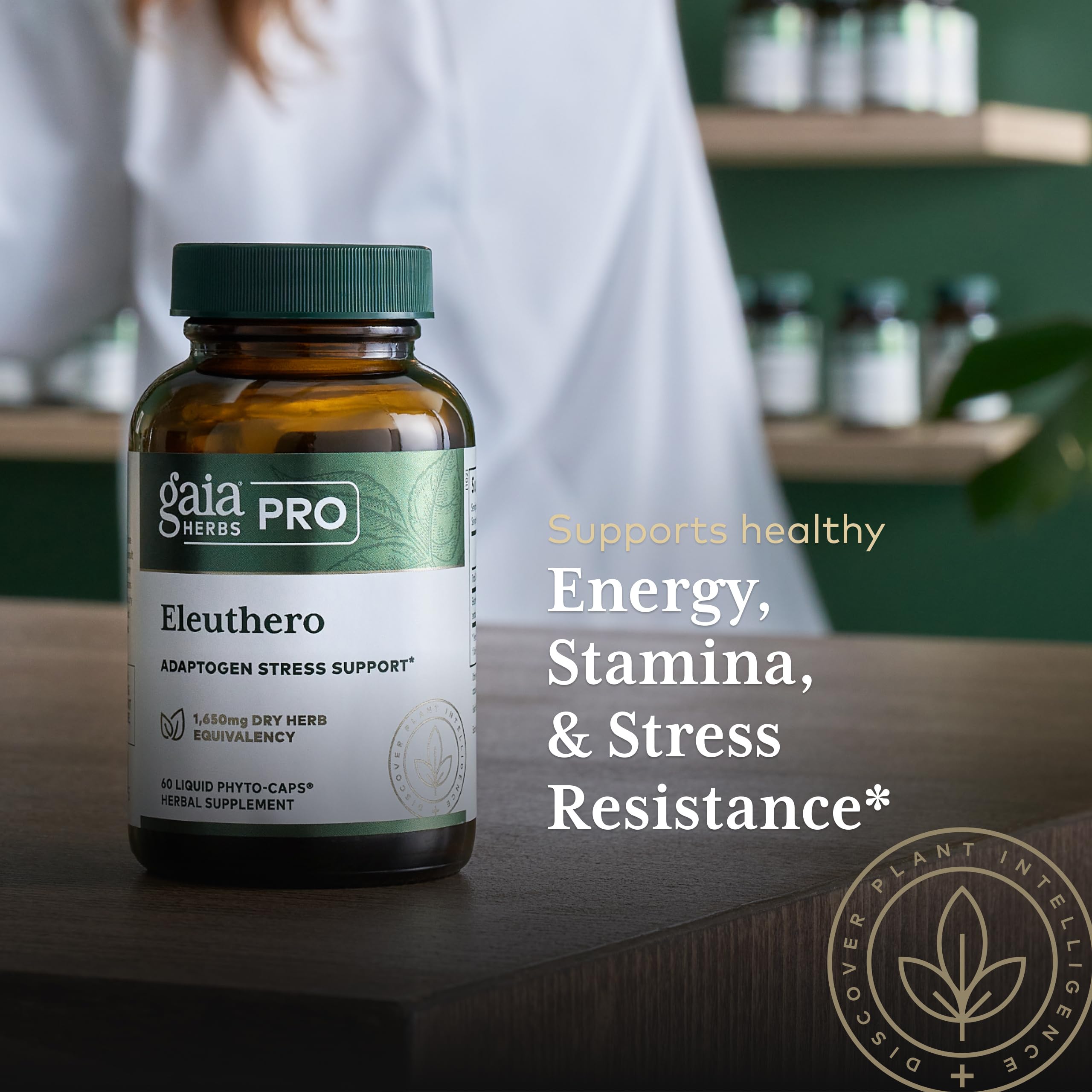 GAIA HERBS PRO Eleuthero - Adaptogen Supplement - Stress & Energy Support - 60 Vegan Liquid Phyto-Capsules (60 Servings) - Image 5