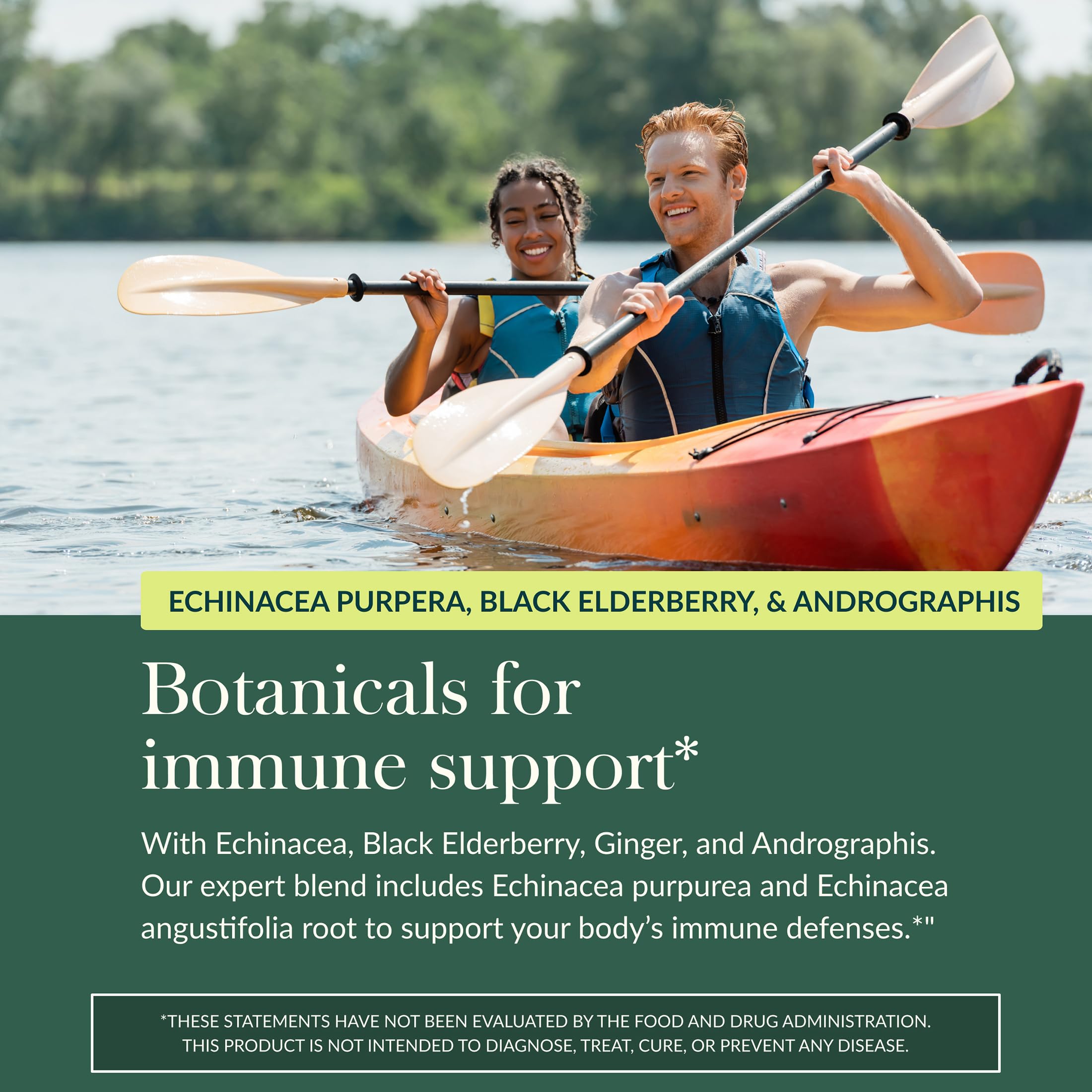 Gaia Herbs Quick Defense - Fast-Acting Immune Support Supplement* - Echinacea, Black Elderberry, Ginger & Andrographis - 80 Vegan Liquid Phyto-Caps (40 Servings) - Image 5