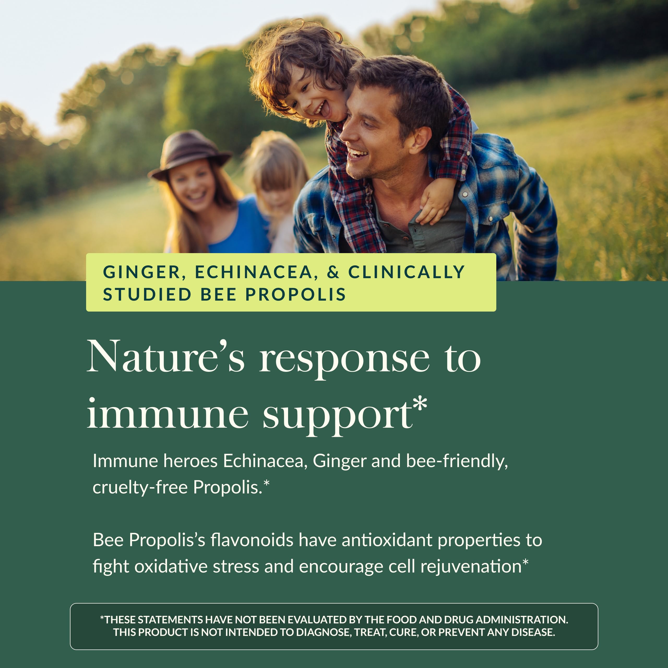 Gaia Herbs Rapid Defense Gummies - Supports Immune Health* - with Propolis, Ginger & Echinacea - USDA Organic - 60 Vegetarian Gummies (30 Servings) - Image 5