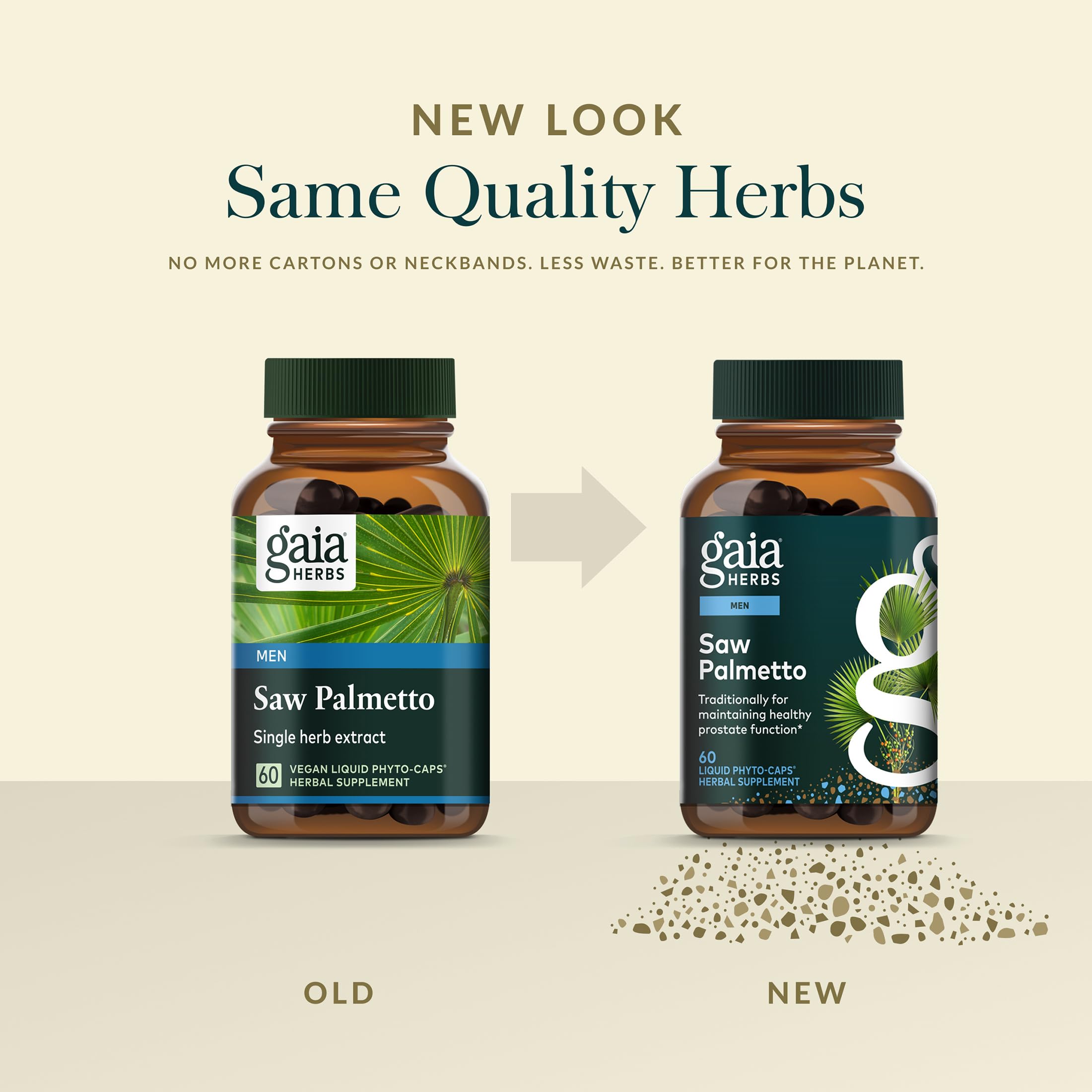 Gaia Herbs Saw Palmetto - Supports Healthy Prostate Function & Urinary Health - Saw Palmetto & Sunflower Seed Lecithin to Support Men's Health* - 60 Vegan Liquid Phyto-Caps (60 Servings) - Image 6