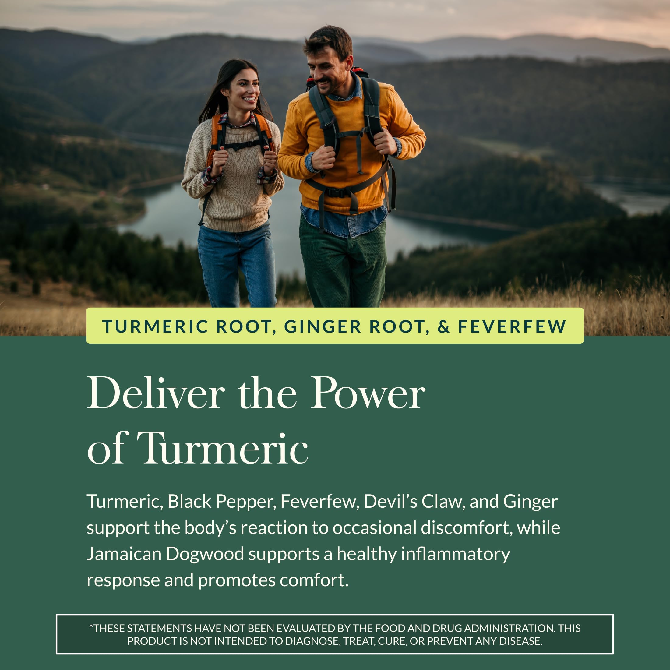 Gaia Herbs Turmeric Supreme Ache- Helps Provide Relief of Occasional Aches - with Turmeric Curcumin, Black Pepper, Devil’s Claw, Ginger, Feverfew & More - 120 Liquid Phyto-Capsules(60-Day Supply) - Image 5