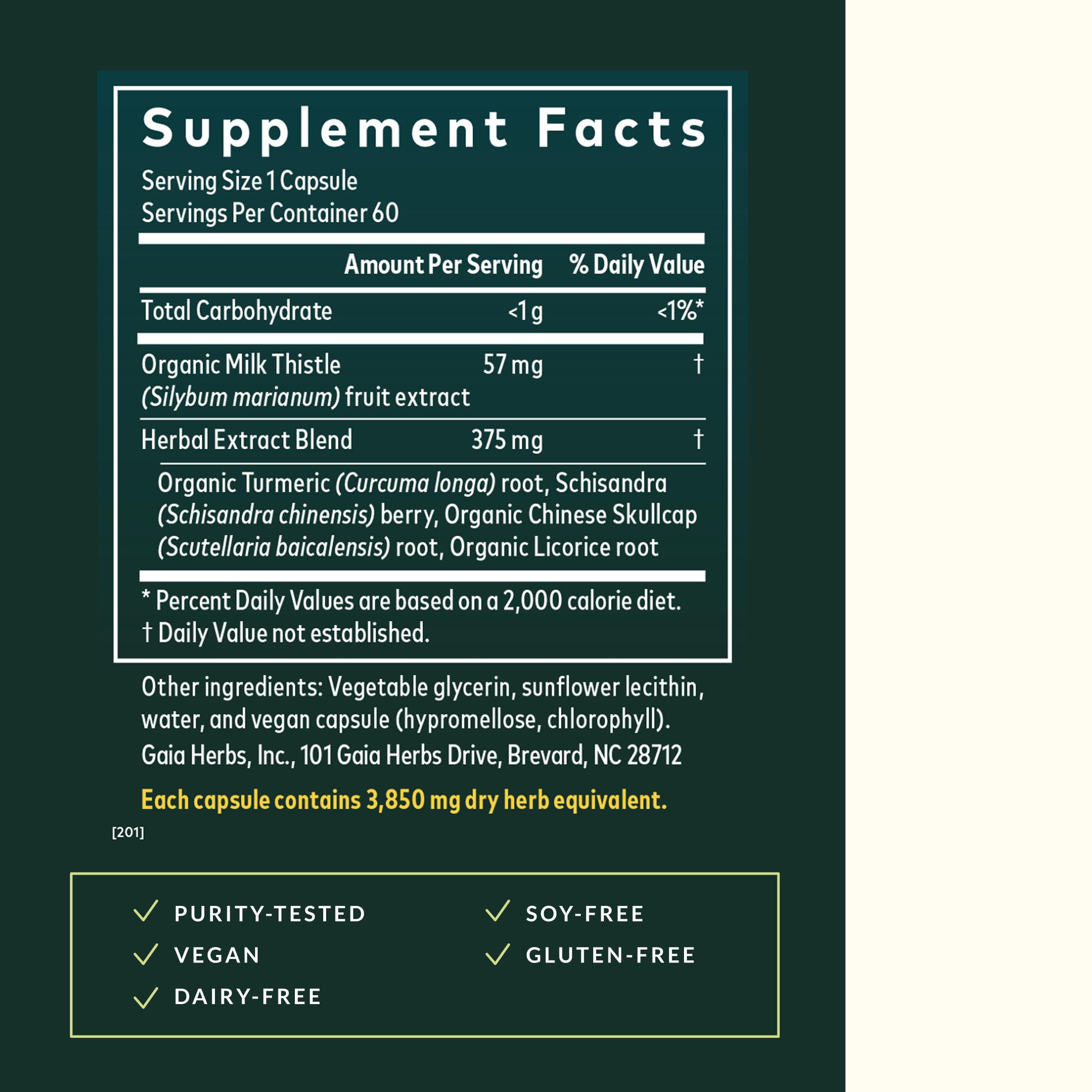 Gaia Herbs Vitex Berry - Support Hormone Balance for Women & a Healthy Menstrual Cycle* - 60ct & Liver Health - Supplement with Milk Thistle, Turmeric Root, Schisandra for Liver Cleanse Support* 60ct - Image 3